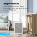Coway Airmega 240 True HEPA Air Purifier with Air Quality Monitoring, Auto, and Filter Indicator, Dove White by TinyTreasures Baby Boutique