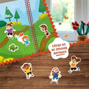 Stick4Ever Jelly Sticker Book - for Kids - Waterproof, Easy to Clean Jelly Stickers for Kids - Reusable Sticker Book for Toddlers with 50 Pcs of Reusable Stickers (Park) by TinyTreasures Baby Boutique