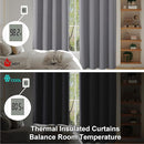 Simplebrand Ava Light Grey Short 36 Inches Blackout Curtain 2 Panels Set, Half Window Rod Pocket Privacy Curtain Tiers for Kitchen, Curtains Blackout for Bathroom Shades, W40 x L36 Inch, Light Grey by TinyTreasures Baby Boutique