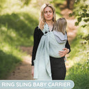 Baby Sling Carrier – Breathable 100% Cotton Wrap for Infant Support, Ring Sling Baby Carrier – Adjustable Muslin Fabric, Light Green Baby Carrier Newborn to Toddler – Soft Chest Hold for Travel by TinyTreasures Baby Boutique