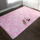 Baby Care Play Mat (Large, Sea Petals - Pink) 82'' x 55'' Original One-Piece Reversible Rollable Waterproof Play Mat for Infants, Babies, Toddler, and Kids by TinyTreasures Baby Boutique