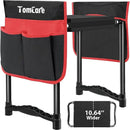 TomCare Garden Kneeler and Seat 10.64” Wider Larger Soft Kneeling Pad Garden Bench with 2 Large Tool Pouches Heavy Duty Garden Stool Foldable Tools Gardening Gifts for Women Men Gardeners,Black by GreenHaven Gardens