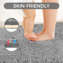 Ultra Soft Rug for Living Room, 4X6 Fluffy Shag Area Rug for Bedroom, Modern Shaggy Carpets Fuzzy Rug for Teens Dorm Nursery Home Decor Aesthetic, Upgrade Anti-Skid Durable, Grey by TinyTreasures Baby Boutique