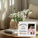 Great Grandma Picture Frame - Great Grandma Gifts, Great Grandma Baby Announcement Photo Frame, World's Best Great Grandma Wooden Frame for Tabletop or Wall Hanging 4x6 Photo by TinyTreasures Baby Boutique