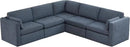 CHITA Oversized Modular Sectional Fabric Sofa Set, FSC Certified Extra Large 5 Seat V Shaped Cloud Couch for Living Room, 106 inch Width, 4 Seater and 1 Middle Corner, Blue by CozyNest Decor