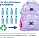 Wildkin ECO rPET 15-inch Kids Backpack – Sustainable, Padded, Adjustable – Unicorn by TinyTreasures Baby Boutique