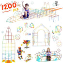 Ggiibro Straw Constructor Toys STEM Building Toys 1200Pcs Toys Aged for 3 4 5 6 7 8+ Interlocking Plastic Toys Engineering Toys Thin Tube Blocks Toy Educational Toy Kit for Classroom Kids Toys Set by TinyTreasures Baby Boutique