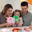 9 PCS Farm Theme Lacing Cards, 9 Double Sided Sewing Cards with 9 Colorful Laces, Imagination Development Lacing Toys Educational and Learning Activity for Preschoolers, Kids by TinyTreasures Baby Boutique
