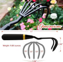 Garden Tool Set - Featuring a Heavy-Duty Stainless Steel Hand Cultivator, Transplant Shovel, Trowel, Crack Weeder, and Dandelion Weeder - The Ultimate, Unbreakable Gardening Gift by GreenHaven Gardens