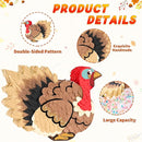 WERNNSAI Thanksgiving Turkey Pinata - Fall Autumn Decorations Wild Turkey Brown Pinata Thanksgiving Party Games for Family Fall Festival Decor Party Favors with Blindfold by TinyTreasures Baby Boutique