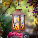 Solar Lanterns Outdoor, Waterproof Garden Hanging Lanterns with LED Flickering Flameless Candles for Mom Grandma Women Lantern Decorative Outdoor for Yard, Garden,Party Decor by CozyNest Decor