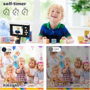 Digital Camera FHD 1080P Video & 8X Digital Zoom - Compact Point and Shoot Digital Camera with 2.4" Screen, 800mAh Rechargeable Battery Portable Small Camera for Kids Teens Girls Boys(Black) by TinyTreasures Baby Boutique