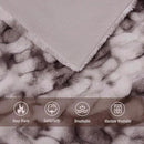 Ultra Soft Luxury Faux Fur Throw Blanket for Counch,Fuzzy Fluffy Plush Warm Cozy Elegant Wrinkled Blanket for Sofa Bedroom Living Room,（50"x60",Tie-dye Taupe） by CozyNest Decor