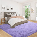 5x7 Area Rug for Living Room: Fluffy Shag Soft Washable Rugs Fuzzy Plush Indoor Carpet for Bedroom Nursery Playroom Dorm Kids Girls Boys Room (Purple, 5'x7') by TinyTreasures Baby Boutique