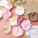 8 Pairs Newborn Baby Muslin Mittens 0-6 Months No Scratch Elastic Wrist Soft Breathable Gloves Bulk Cotton for Infant by TinyTreasures Baby Boutique
