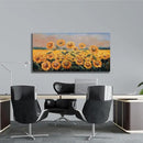 Yuaxker Sunflower Flower Wall Art Modern Yellow floral Canvas Painting Positive Trendy Wall Decor Artwork for Living Room Bedroom Dining Room Office Home Decor 24x48inch by CozyNest Decor