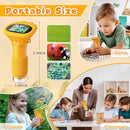 Microscope for Kids, Ahalfcit Microscope with 2'' Inch Screen -1000X Zoom Portable Camera, Birthday for 3 4 5 6 7 8 9 0 11 12 Years Old Kids,Science Educational Toys - Yellow by TinyTreasures Baby Boutique