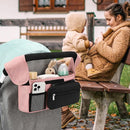 Accmor Universal Stroller Organizer with Insulated Cup Holder Detachable Phone Bag and Shoulder Strap,Stroller Bag Caddy Organizer Fits for Uppababy, Baby Jogger, Britax Strollers by TinyTreasures Baby Boutique