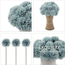 Kimura's Cabin 20Pcs Fake Mums Flowers Artificial Silk Chrysanthemum Ball Flower for Wedding Party Home Kitchen Table Core DIY Decoration Bouquets (Dark Blue) by CozyNest Decor