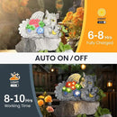 GIGALUMI Solar Garden Statues Dragon Statue Figurine Lights for Outside, Garden Decor Yard Decorations Outdoor for Mom, Women Housewarming Birthday Gifts by GreenHaven Gardens