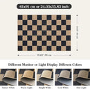 Lahome Checkered Easy Jute 2x3 Rug, Small Entryway Rug Non Slip Kitchen Front Door Mat, Farmhouse Neutral Area Rug Non Shedding Low Pile Floor Carpet for Foyer Porch Doorway by CozyNest Decor