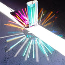 HDCRYSTALGIFTS 2pcs 120mm/5'' Large Crystal Sun Catcher Prisms Hanging for Window,AB Crystals for Suncatchers,Rainbow Maker Rectangle Crystal Stick Prisms for Balcony,Kitchen,Garden Decoration by GreenHaven Gardens
