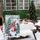Heyfibro Welcome Christmas Garden Flag Winter Gnome Garden Flags 12x18 Double Sided Burlap Cardinals Snowflakes Snow Garden Yard Flags for Seasonal Outside Outdoor House Decoration (ONLY FLAG) by CozyNest Decor