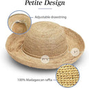 Wallaroo Hat Company – Women’s Petite Catalina Sun Hat – Wide Brim, Natural Fiber, Adjustable Sizing for Smaller Crown Sizes by GreenHaven Gardens