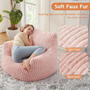Giant Bean Bag Chairs for Adults with Filling Plush Fluffy Bean Bag Chairs for Teens with Armrests Comfy BeanBag Lazy Couch Sofa Chair for Bedroom Living Room Reading by CozyNest Decor