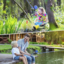 Milerong Kids Fishing Rod, Kids Fishing Pole Portable Telescopic Fishing Rod and Reel Combo Kit for Boys, Girls, Youth - with Spincast Fishing Reel, Fishing Tackles, Fishing Lures, Fishing Lines by TinyTreasures Baby Boutique