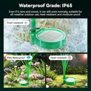 Solar Garden Lights 2 Pack, 16LED Swaying Solar Lights for Mother's Day, 30 Inches Waterproof Garden Solar Lights for Pathway Yard Outdoor Garden Decor, Gardening Gifts, Warm White by GreenHaven Gardens