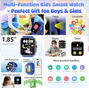 Smart Watch for Kids, 1.85" Fitness Tracker Pedometer Watch, Health, Sleep Monitor, Puzzle Games, Alarm Clock, Camera, Music Player, Torch, Activity, Gift Toys for 4 - 13 Years Old Boys and Girls by TinyTreasures Baby Boutique