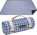 G GOOD GAIN Picnic Outdoor Blankets Waterproof Large - Beach Mat Sand Free Foldable with Carry Strap | Portable Camping Blanket | Park Blanket for Grass Park, Hiking, Travel, Concerts, Indoor (Blue) by TinyTreasures Baby Boutique