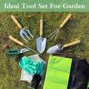 Garden Tool Set of 10 Pieces, Heavy-Duty Stainless Steel Gardening Hand Tools with Repotting Mat and Grow Bags, Gardening Tool Set with Durable Gardening Bag, Ideal Gardening Gifts for Women Men by GreenHaven Gardens