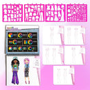 Fashion Angels I Love Fashion Sketch Portfolio, Includes Sketch Pad with Stencils & Stickers, Fashion Design Sketch Book for Girls, Ideal Drawing Kit for Kids by TinyTreasures Baby Boutique