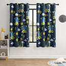 Kids Dinosaur Blackout Curtains - 2 Panels, Each W52*L63 with 100% Blackout, Thermal Insulated, and Noise Reducing, Perfect for Kids Room, Bedroom, Nursery by TinyTreasures Baby Boutique