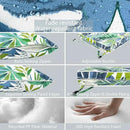 LVTXIII Outdoor Deep Seat Cushion Patio Seat and Back Cushion Set Seasonal Chair Cushion with Removable Cover and Adjustable Buckle for Home and Garden, 24"x24"x4", Islamorada Blue Green by GreenHaven Gardens