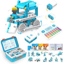 WhalesBot D3 Pro 12-in-1 STEM Wecode Pad Coding Robot Kit for Kids, 388-Piece Educational Building Set with Interactive Storytelling, Ideal Toy Gift for Boys & Girls Ages 6-8 by TinyTreasures Baby Boutique