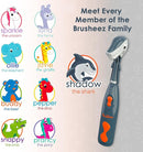 Brusheez Kids’ Electric Toothbrush Set - Safe & Effective for Ages 3+ - Parent Tested & Approved with Gentle Bristles, 2 Brush Heads, Rinse Cup, 2-Minute Timer, & Storage Base (Shadow The Shark) by TinyTreasures Baby Boutique