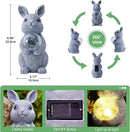Solar Garden Outdoor Statues Bunny with Gazing Ball - Outdoor Decor Garden Rabbit Statue for Patio, Balcony, Yard, Lawn Ornament - Unique Housewarming Gifts by GreenHaven Gardens