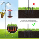 XDW-GIFTS Double Shepherds Hooks for Outdoor, 2-Pack Heavy Duty Garden Pole for Hanging Bird Feeder, Plant Baskets, Solar Light Lanterns, Garden Plant Hanger Stands with 5 Base Prongs by GreenHaven Gardens