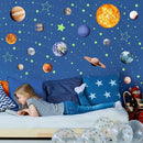Solar System Wall Decals Glow in The Dark Stars 780 PCS, Glowing Planets Stickers for Ceiling, Nursery Wall Stickers for Bedroom, Kids Room Decorations (Green) by TinyTreasures Baby Boutique