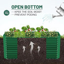 Land Guard 6x3x3ft Rectangular Galvanized Raised Garden Beds, Large-Capacity Metal Planter Box Outdoor, Durable Deep Raised Garden Bed 3ft Tall, Raised Beds for Gardening Vegetables, Forest Green by CozyNest Decor
