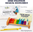 MINIARTIS Xylophone for Kids and Toddlers | 8 Notes Colorful Wooden Xylophone with Mallets and 15 Music Songbook | Kids Musical Instrument Educational Montessori Toys by TinyTreasures Baby Boutique