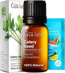 Gya Labs Celery Seed Essential Oil for Diffuser - 0.34 Fl Oz - 100% Pure Natural Celery Seed Oil for Skin & Face, Massage, Candle Making Scent by CozyNest Decor