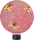 Gazing Ball 8 Inch Bee Glass Mosaic Garden Globe Outdoor Gazing Globe Yard Ornament for Garden Yard Home Lawn Outdoor Decoration Gift for Women (Not Solar Powered) by CozyNest Decor