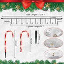 Christmas Candy Cane Pathway Makers Lights, 10 inch Set of 10 Candy Canes Lights Outdoor, Candy Cane Lights Christmas Decorations Outdoor by GreenHaven Gardens