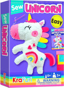 KRAFUN Beginner My First Unicorn Sewing Kit for Kids Art & Craft, Doll Plushie Animal, Instructions & Plush Felt Materials for Learn to Sew, Embroidery, Age 7 8 9 10 11 12 by TinyTreasures Baby Boutique