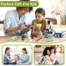 Little World Microscope for Kids, 100x 400x and 1200x Science Kits for Kids Age 5-7 Age 8-12, Microscope Beginner Kit with LED, Learning Resources Toys, Science Experiment STEM Kits, Green by TinyTreasures Baby Boutique
