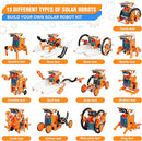 STEM 13-in-1 Education Solar Robot Toys for Age 8-12, DIY Building Science Experiment Robots Kit Birthday Gifts for 8 9 10 11 12 Years Old Boys Girls Kids Teens, Solar Powered by The Sun by TinyTreasures Baby Boutique